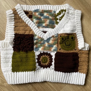 PATTERN Crochet Patchwork Vest 