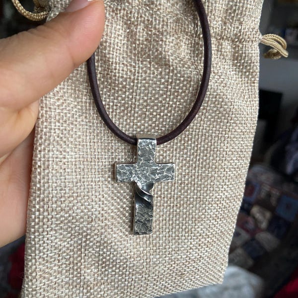 100 Pure Silver Jerusalem Cross / Crusader Cross Pendant. Made