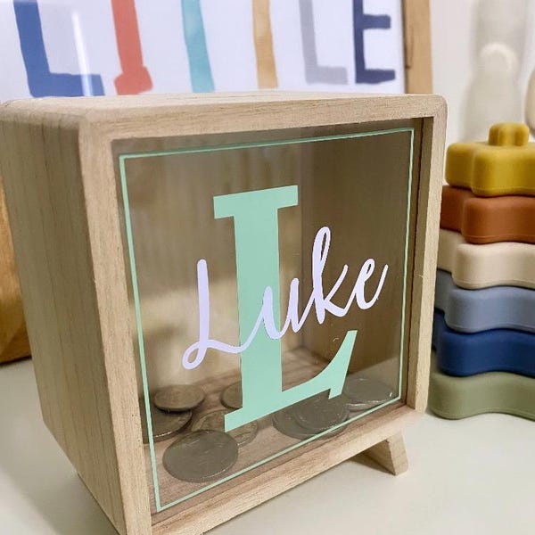 Money Boxes | Personalised ( Initial and Name ) - Etsy
