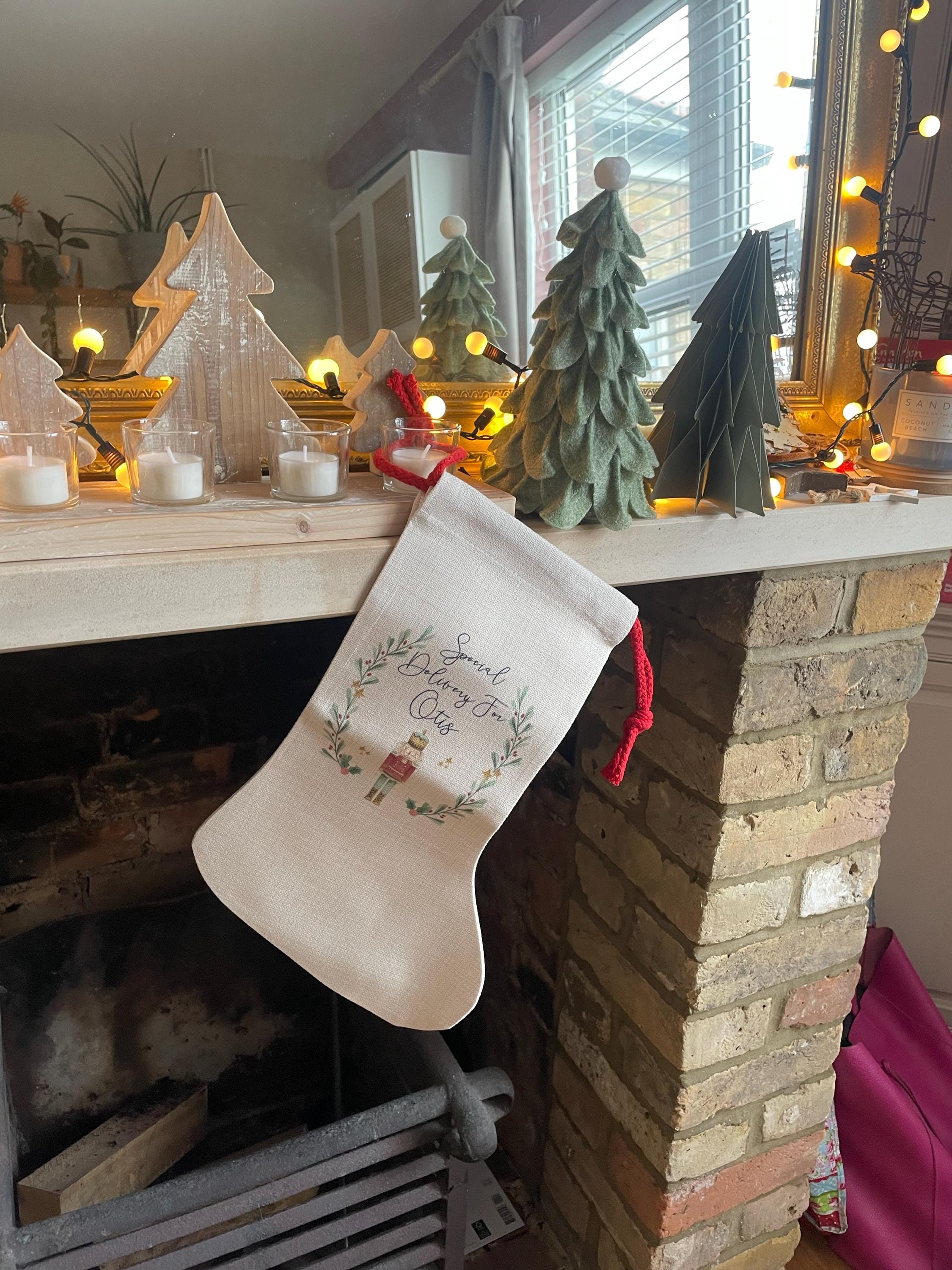personalised santa sack, Christmas sack, Christmas nutcracker, sugar plum fairy, girl, boy, Christmas Eve box, first Christmas gift