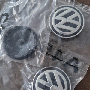 Lot De 4 Cache-moyeux VW Originaux - Chromé Argenté, Pour Jantes Alliage Modèles 2012-2017