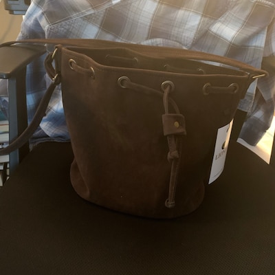 Vegan Leather Mini Bucket Bag