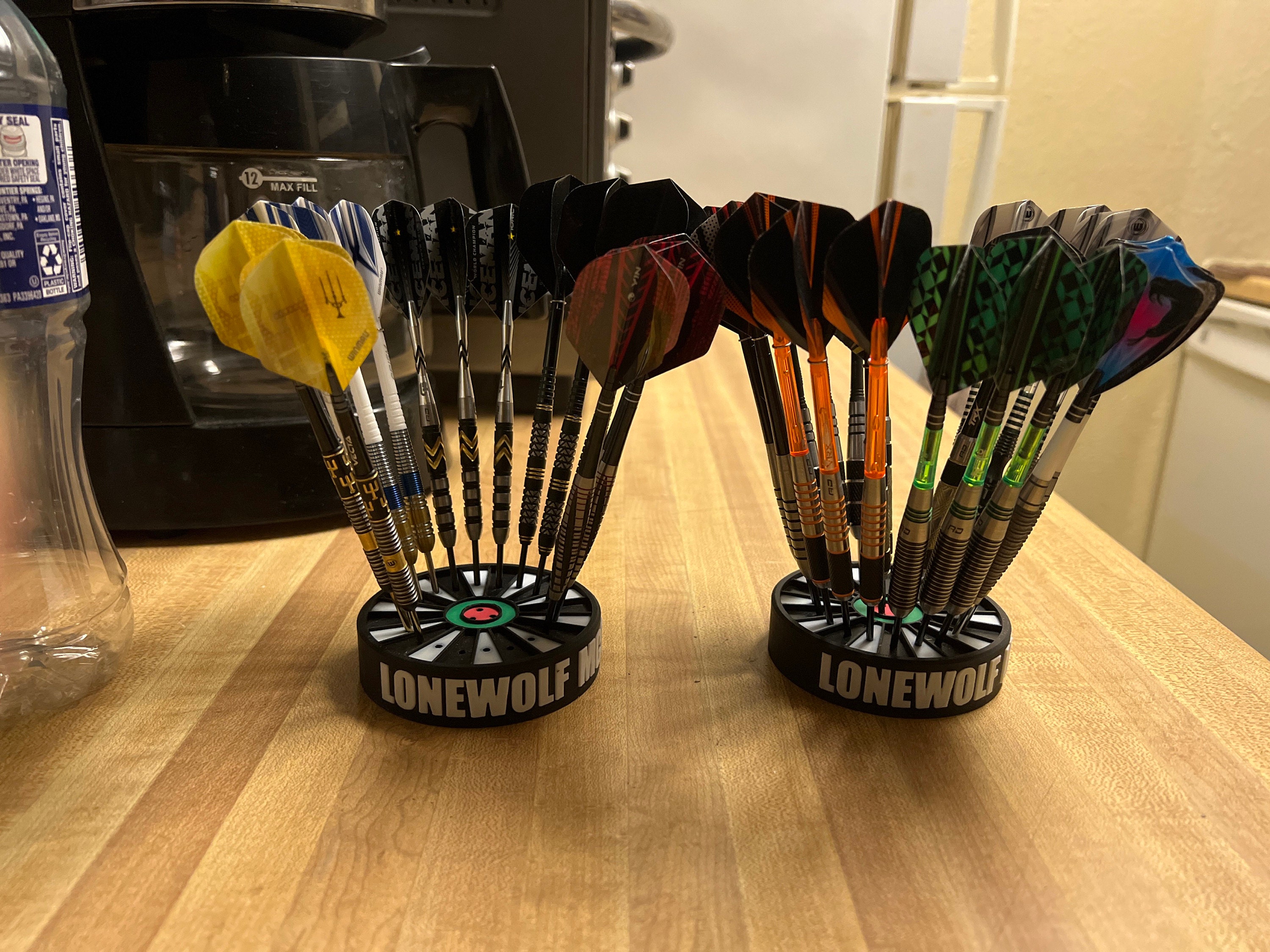 Dartboard Inspired Darts Holder - Customisable Name - Perfect Organiser for Dart Lovers