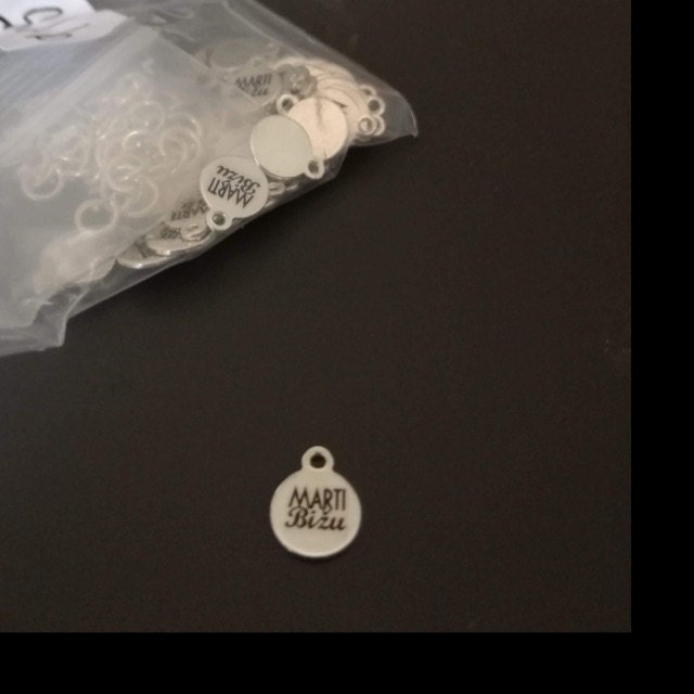 Personalized Jewelry Tag Sterling Silver Plated Custom Metal Etsy