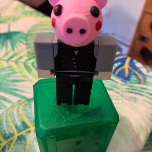 Roblox Piggy Toy Heads Pig Heads Torcher Skully Brother Robby Etsy - badgy roblox piggy coloring pages robby