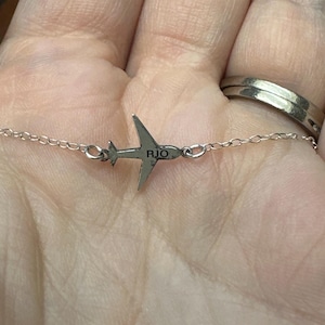 Customer photo, Airplane Necklace