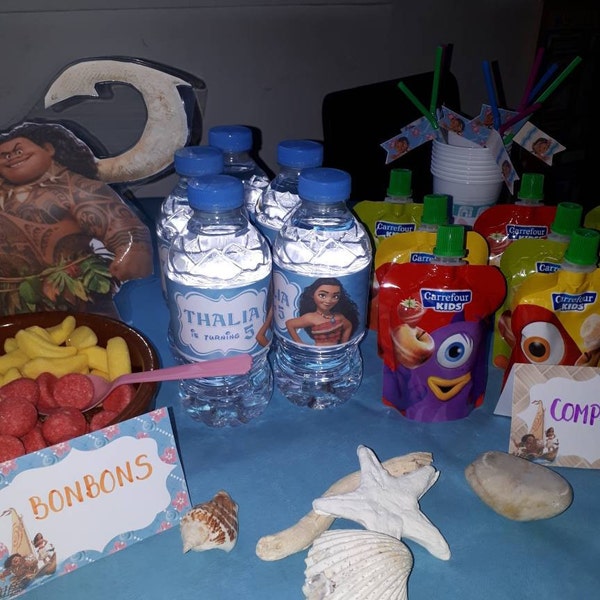 Baby Moana Party Supplies, Moana Birthday, First Birthday Pack, Girl ...