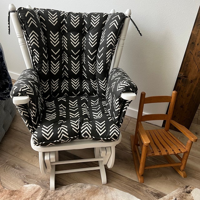 Wingback Rocker Replacement Cushions Canadian Rocker Cushions Vintage Glider Cushions Glider Rocker Cushions WITH ARM RESTS Etsy