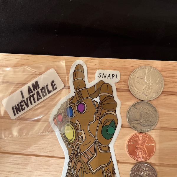 Infinity Gauntlet Sticker Infinity Gauntlet Sticker - Thanos Sticker, Marvel Sticker, Waterproof ...