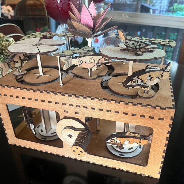 Pond Automata Moving Kinetic Sculpture: Laser Cut Files (digital ...