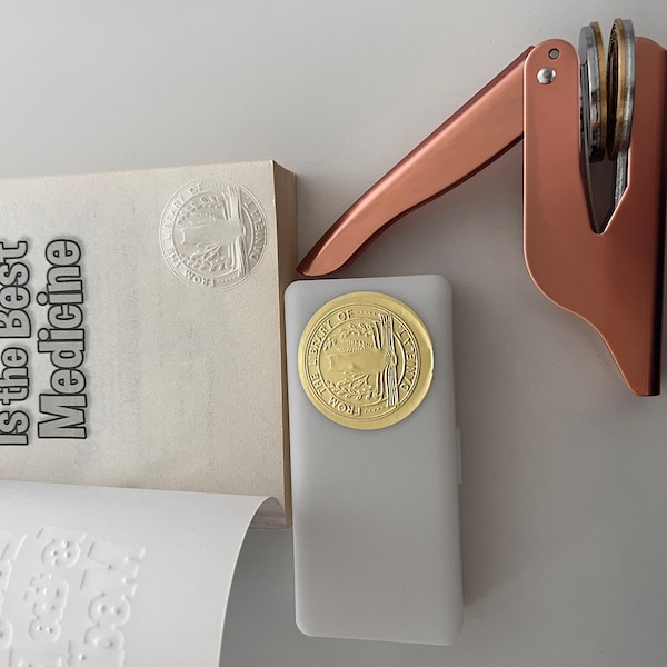 Custom Book Embosser/personalized Embosser Stamp/personalized From the ...