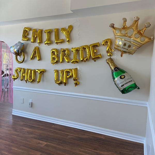 WULEEUPER Lil Letter Balloons Banner - 16-Inch Silver Foil Balloons For Sorority Big/Little Reveal