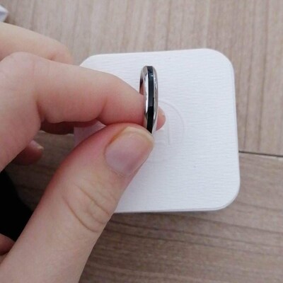 Bague Anti Stress Avec Trèfle à Quatre Feuilles Rotatif En Zircon Pour