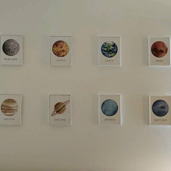 Planet Print Set Planet Printables Solar System Printables Solar System ...