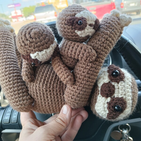CROCHET PATTERN Amigurumi Mother and Baby Sloth by Mevvsan [PDF Instant ...