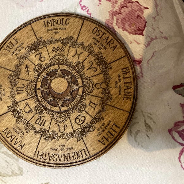 Magick Ritual Rites Sigils Sigil of Ameth | Engraved Wooden Altar Plate | Choice of Sizes | Symbol ...
