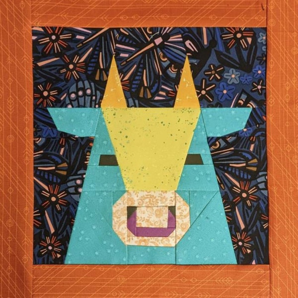 Pattern About Ox OX Block PDF Pattern - Etsy