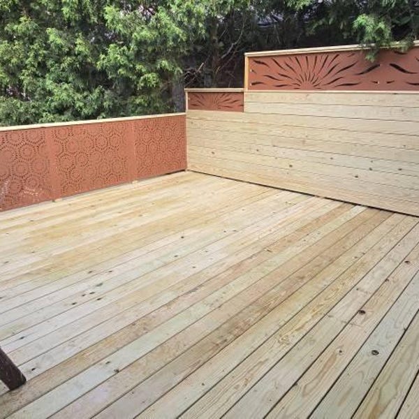 Metal Railing Topper Insert Aluminum Fence Topper Metal Railing Panel, Balcony Insert, Deck Panel ...