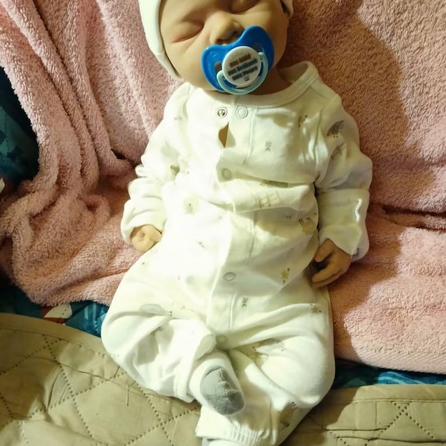  Lifelike 100% Silicone Baby Dolls Motiv 