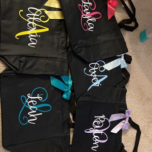 Monogrammed Tote Bag Bridesmaid Tote Bags Monogrammed Bridesmaid Totes ...