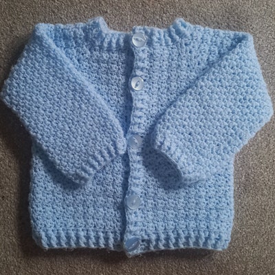 Milan Baby Cardigan Crochet Pattern in Sizes Newborn to 2 Years Digital ...