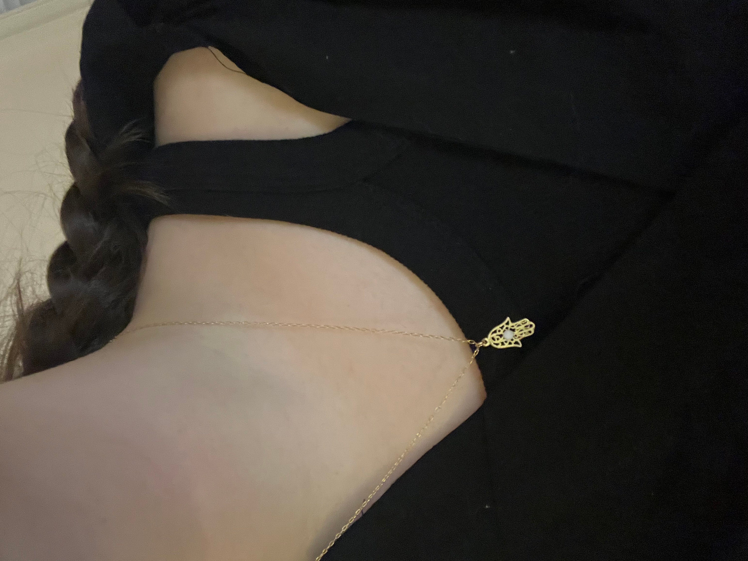 Opal hamsa necklace, gold Hamsa necklace, gold hand necklace, Delicate gold necklace, gold hand blue opal necklace, synthetic opal
