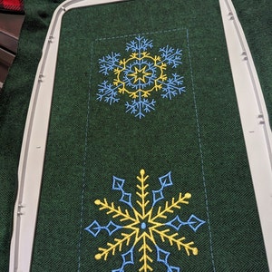 大きな雪の結晶セット 8つのデザイン 機械刺繍デザイン 冬 雪 凍った