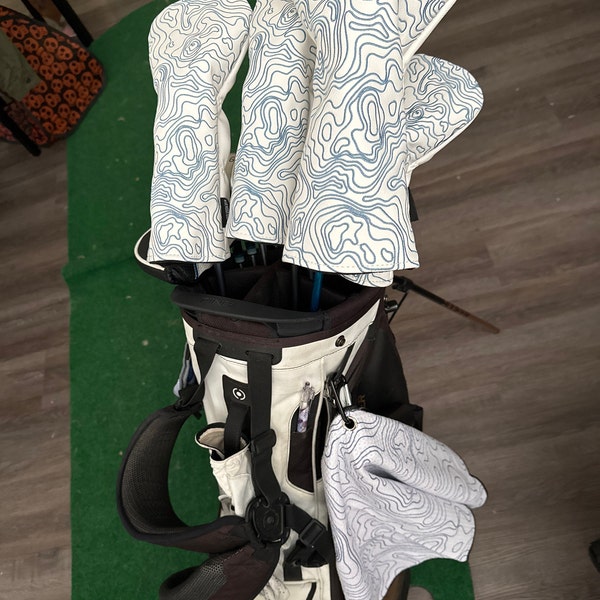Iridescent Tangram Golf Club Headcovers Set