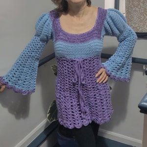 JULIET Dress Crochet Pattern Ladies Lace Dress Crochet Pattern Vintage  1960s Sizes 8 10 12 14 16 18 Watermarked PDF Only 