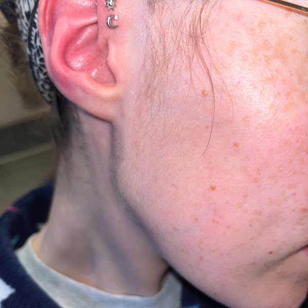 20G Tiny Sun Labret Flat Back Stud • Solid 925 Sterling Silver • Sun ...