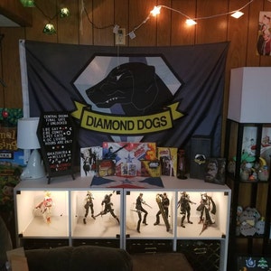 Funny DIAMOND☆DOGS Metal Gear Solid Diamond Dogs Flag the Phantom Pain - Etsy