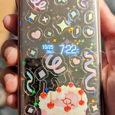Holographic Self Adhesive Sticker Sheets A4 Size in Broken Glass, Star ...