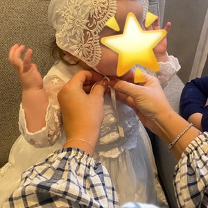 ivory christening shoes