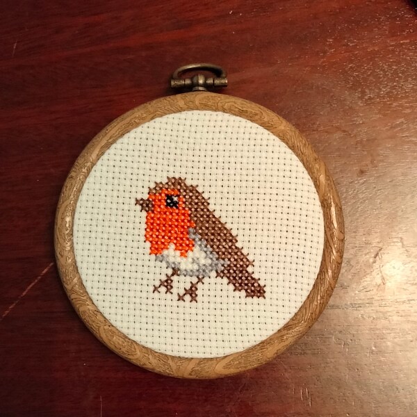 Robin Cross Stitch Kit Beginners Counted Cross Stitch Mini Kit DIY ...
