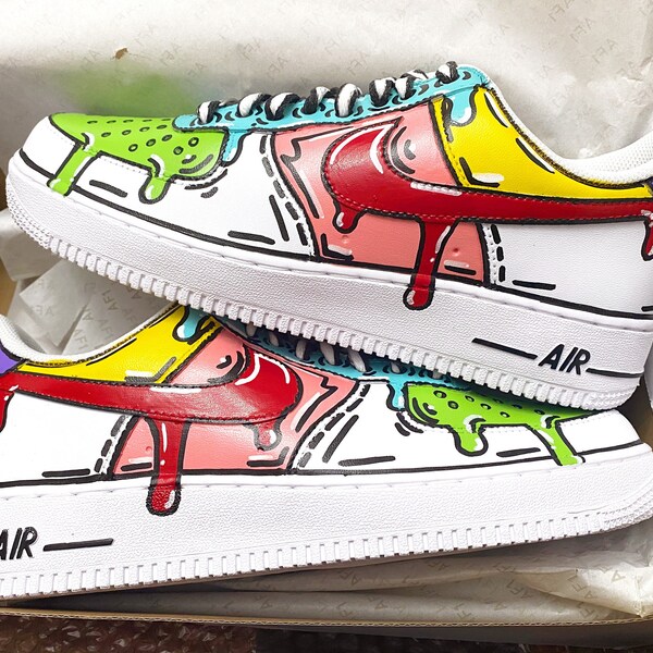 Nike Air Force 1 Custom cartoon Design any Size/ Made to Order Etsy Nike Air Force 1 Custom cartoon Design any Size/ Made to Order Etsy