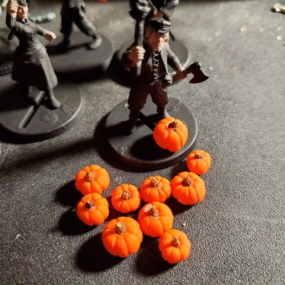 Miniature Zucche Halloween In Argilla Per Casa Delle Bambole - Set 10 Pezzi Scala 1:24, Fatte A Mano