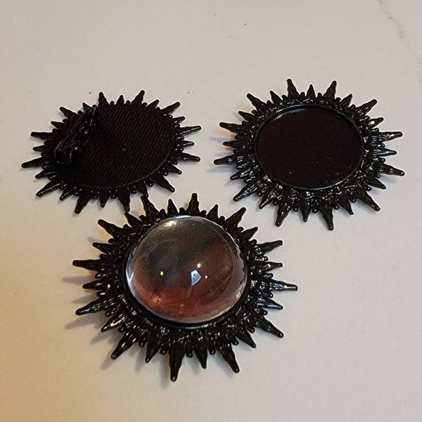 30 Assorted Clear Glass Half Sphere Cabochons - 8mm To 25mm Flatback Gems