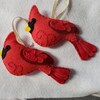 Cardinal Sewing Pattern PDF Backyard Bird Stuffed Ornament Felt Plushie ...