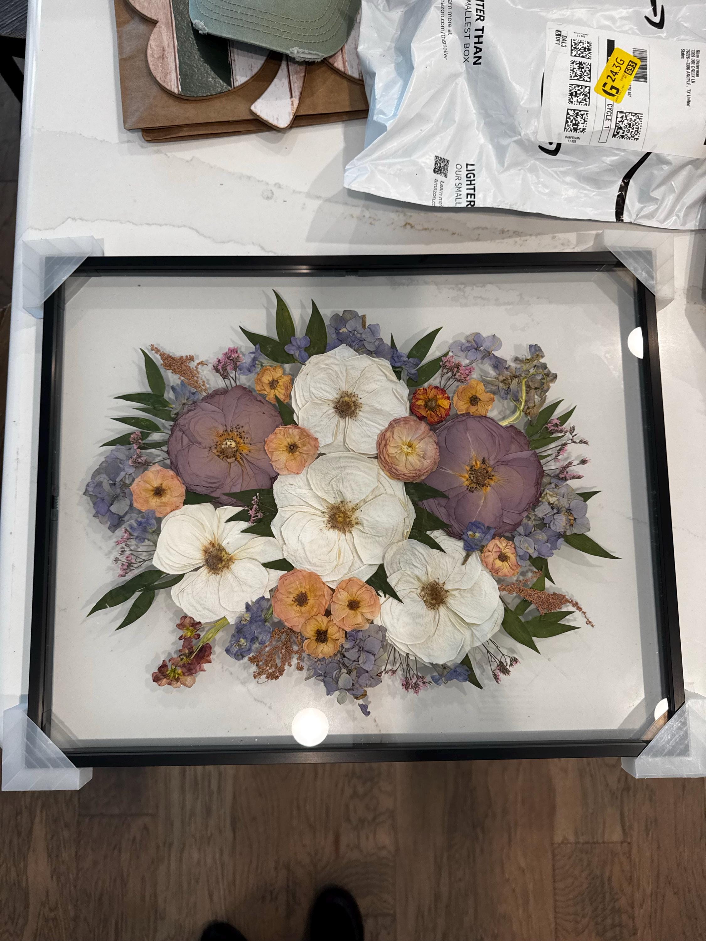 Preserved flowers from Etsy buyer's etsy review