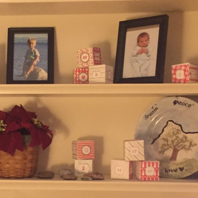 Advent Calendar Boxes Printable Christmas Village Countdown | Etsy