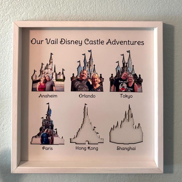 Bucket List - Castles| Photo Frame | Fan Gift Wall Art | Orlando