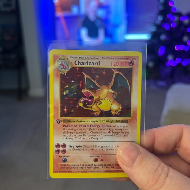 First Edition Base Set Shadowless Charizard PROXY Card (holographic) - Etsy