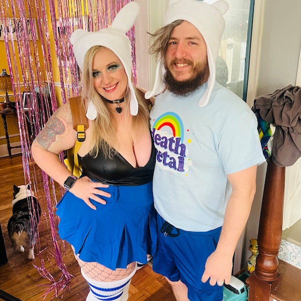 Adventure time finn hat 5 sizes x small small medium large x lge