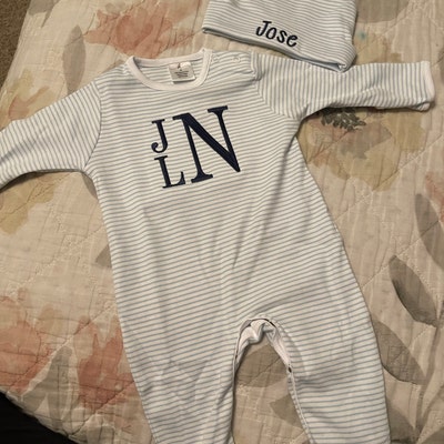 Baby Boy Coming Home Outfit Monogrammed Coming Home Set Boys - Etsy