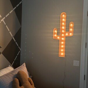 Cactus Marquee Sign 36