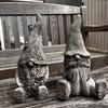 Large Stone Garden Toadstool Mushroom Ornament – 2-Piece Concrete Fairy Decor 9 thumbnail image