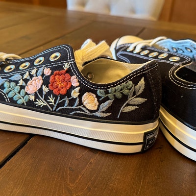Custom Embroidered Converse High Tops/ Custom Converse Chuck Taylor ...