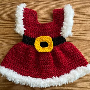 crochet santa dress pattern Crochet christmas dress free pattern