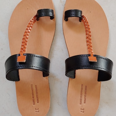 braided toe ring sandals