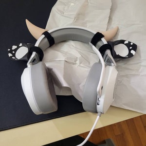 Cow Ears for Headphones Calf Headset Attachment Anime Twitch Gaming ...